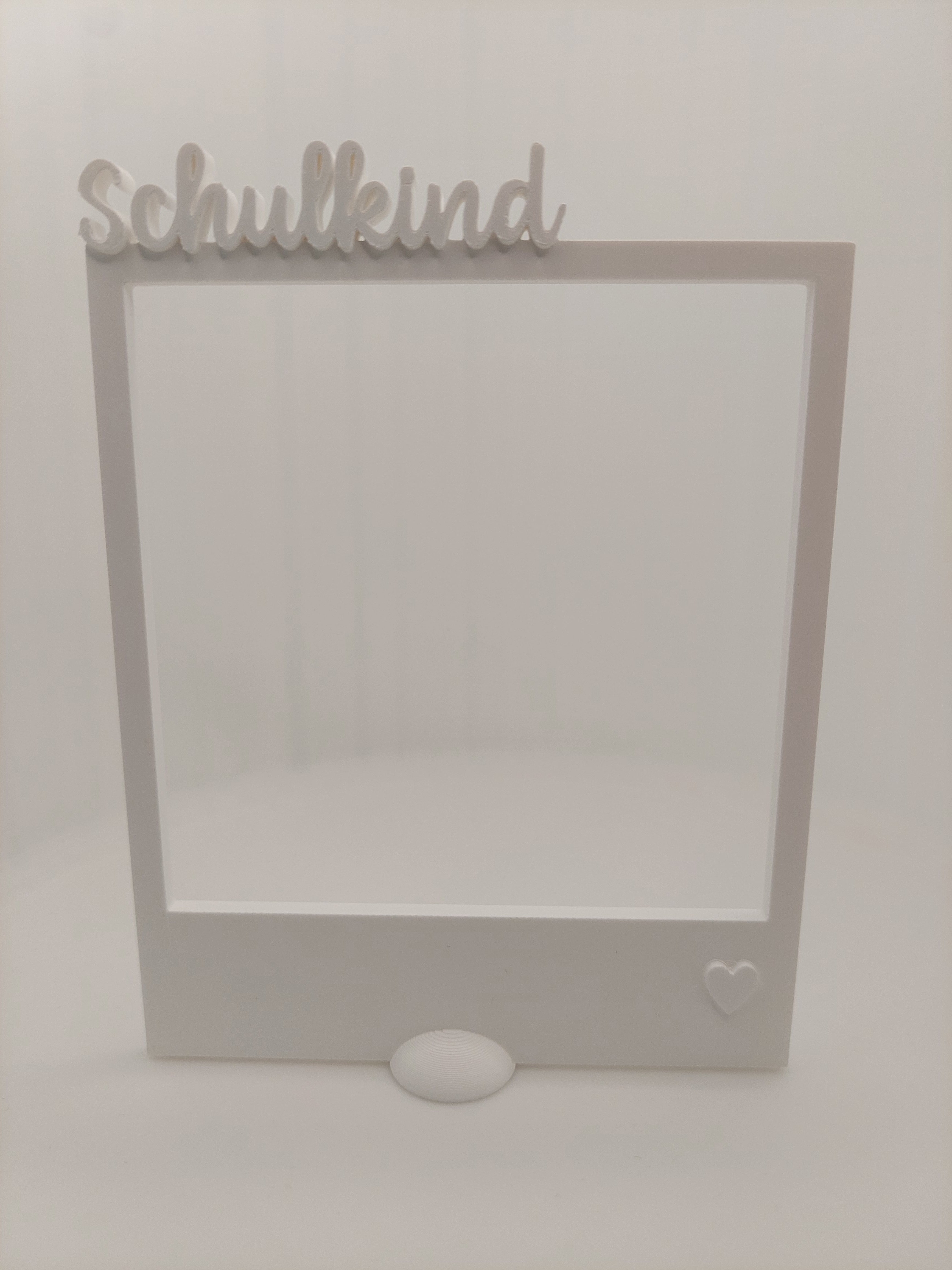 Fotorahmen mit Schriftzug