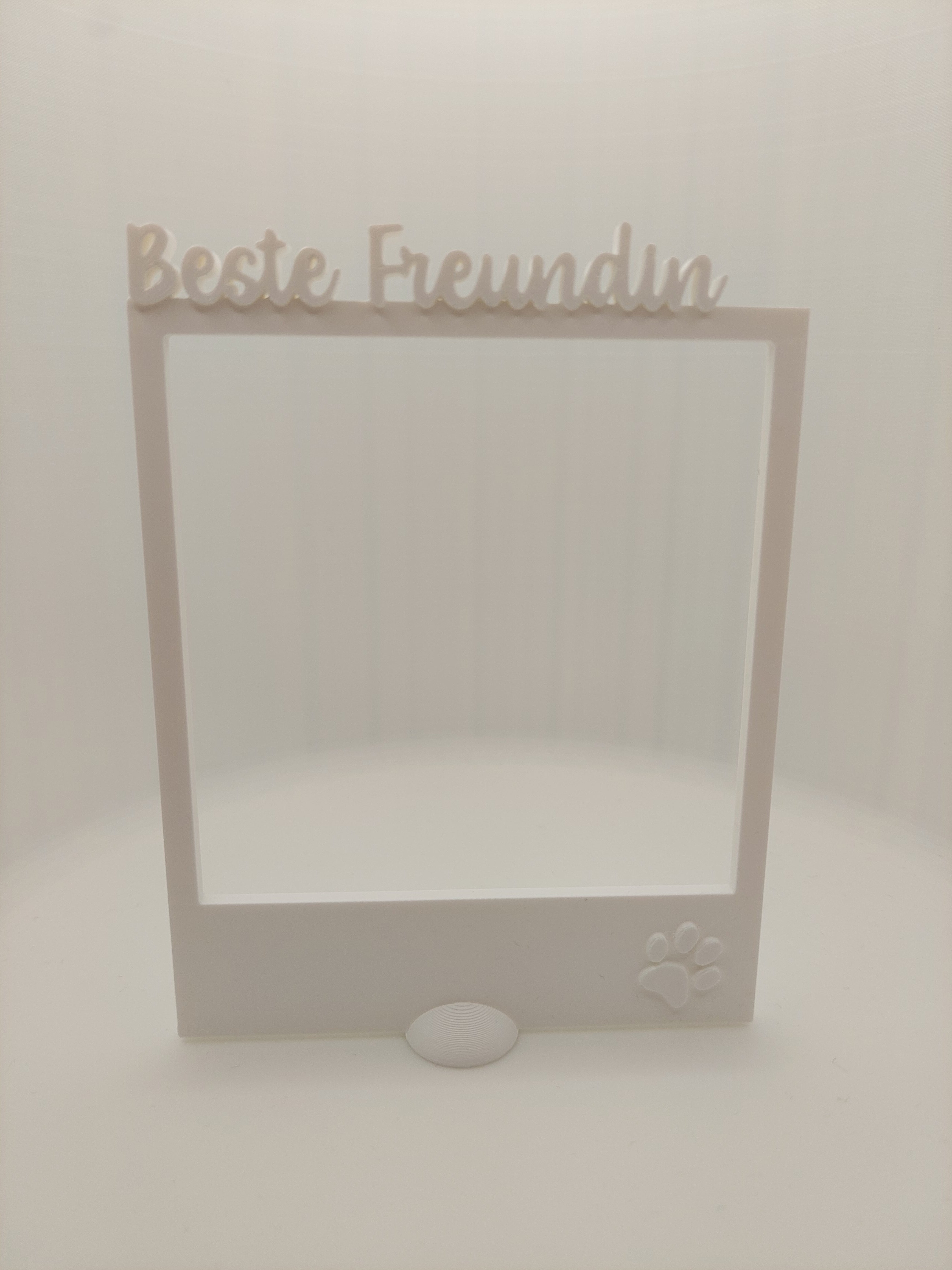 Fotorahmen mit Schriftzug