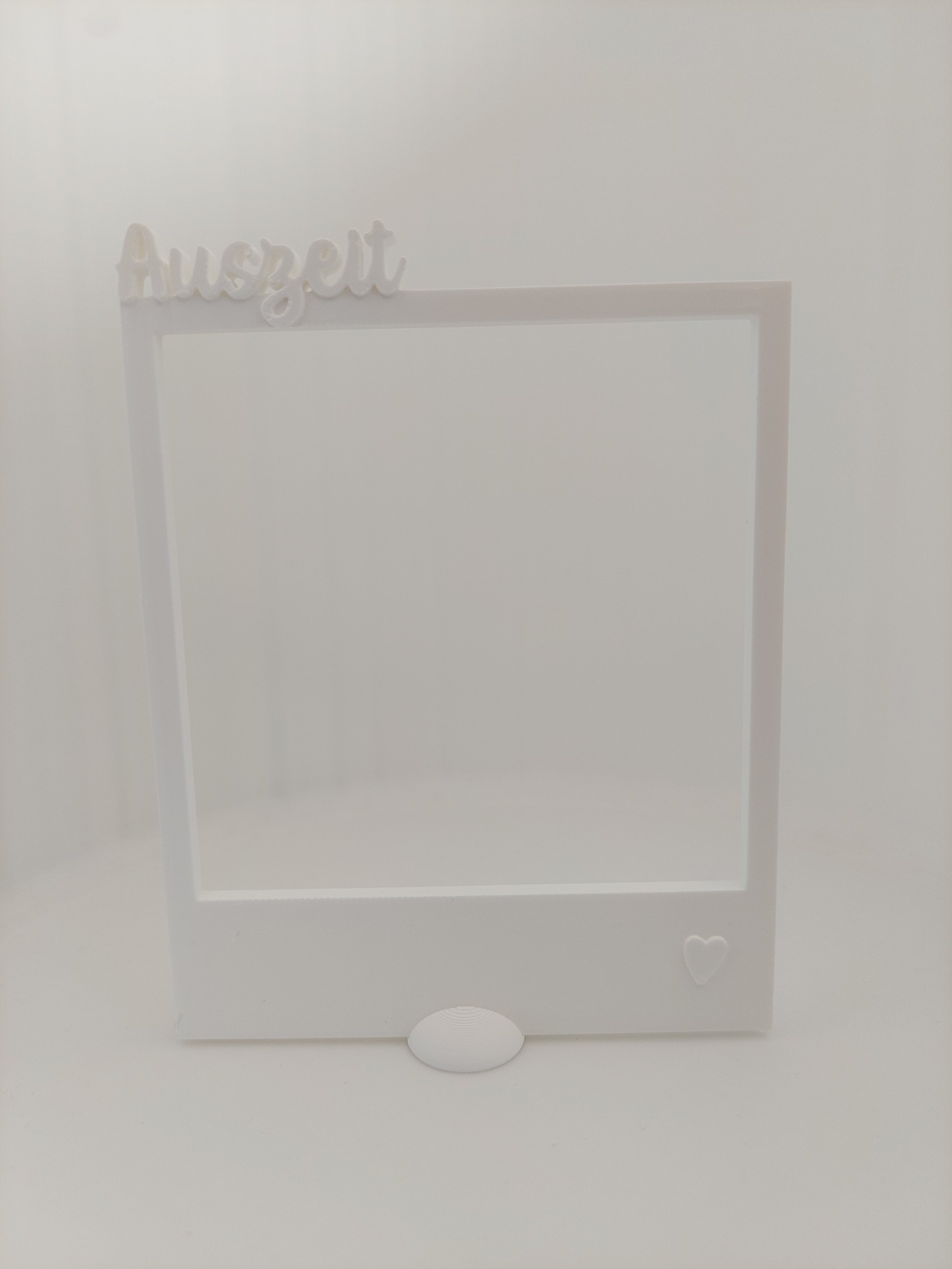 Fotorahmen mit Schriftzug