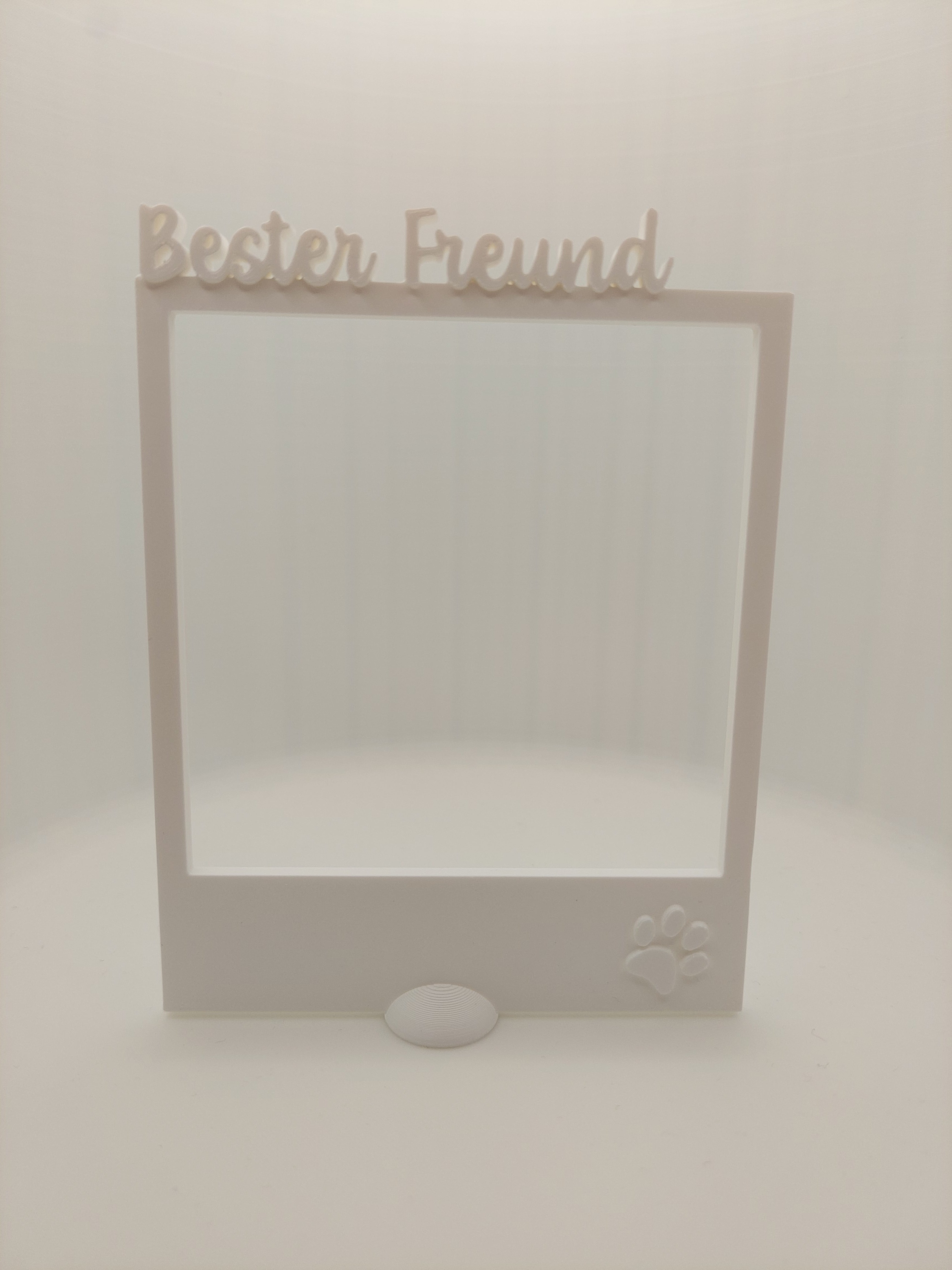 Fotorahmen mit Schriftzug