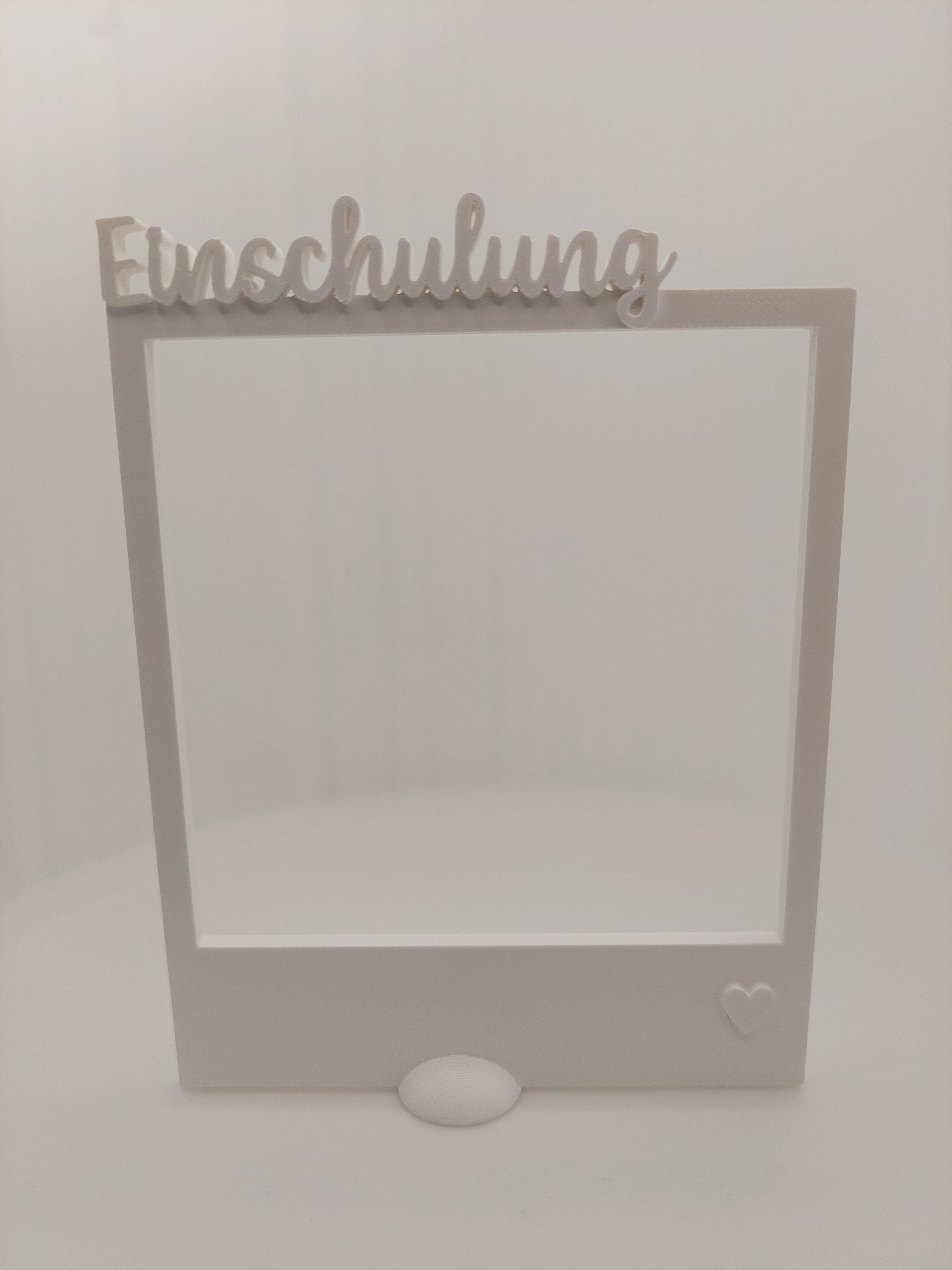 Fotorahmen mit Schriftzug