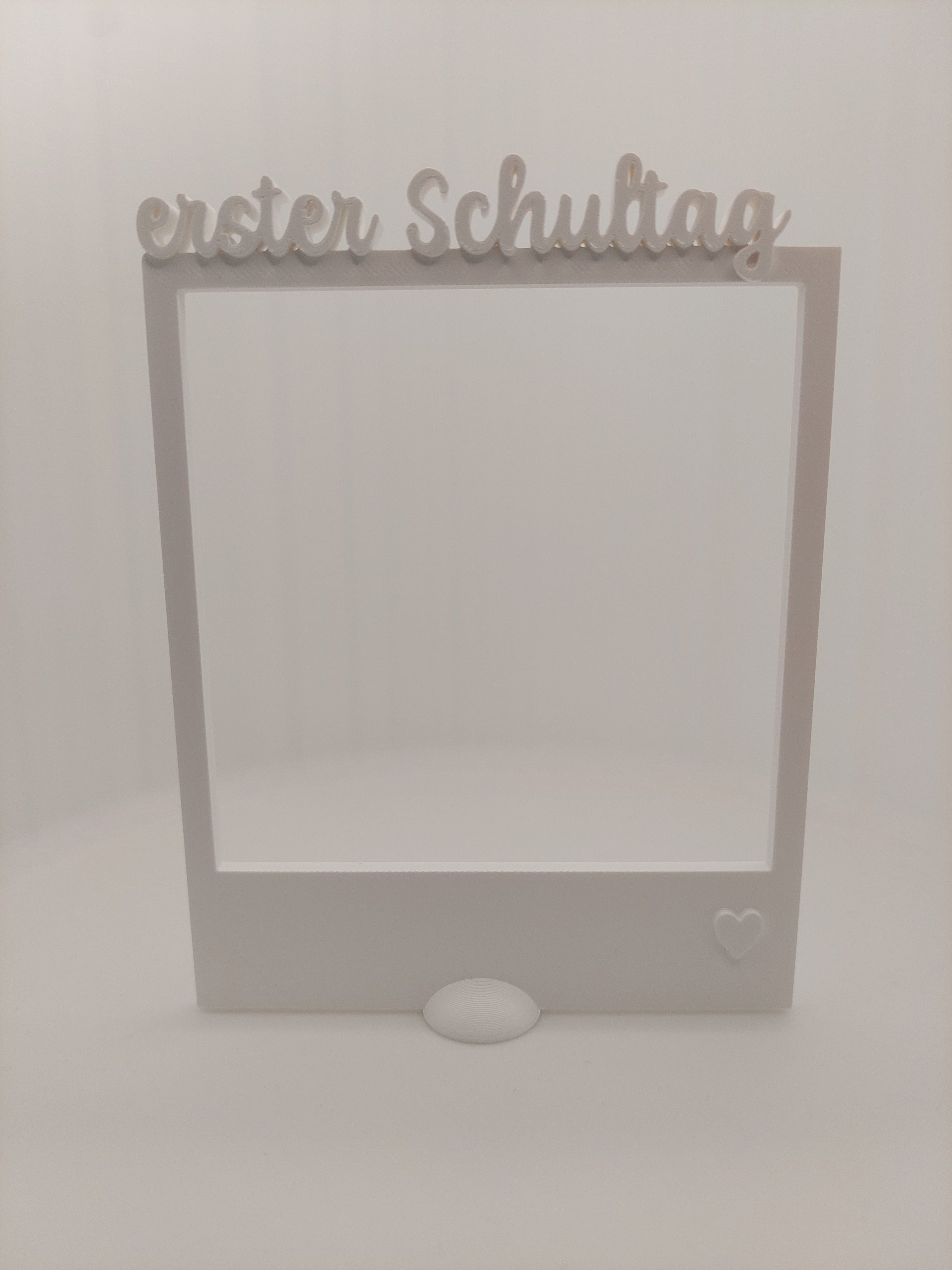 Fotorahmen mit Schriftzug