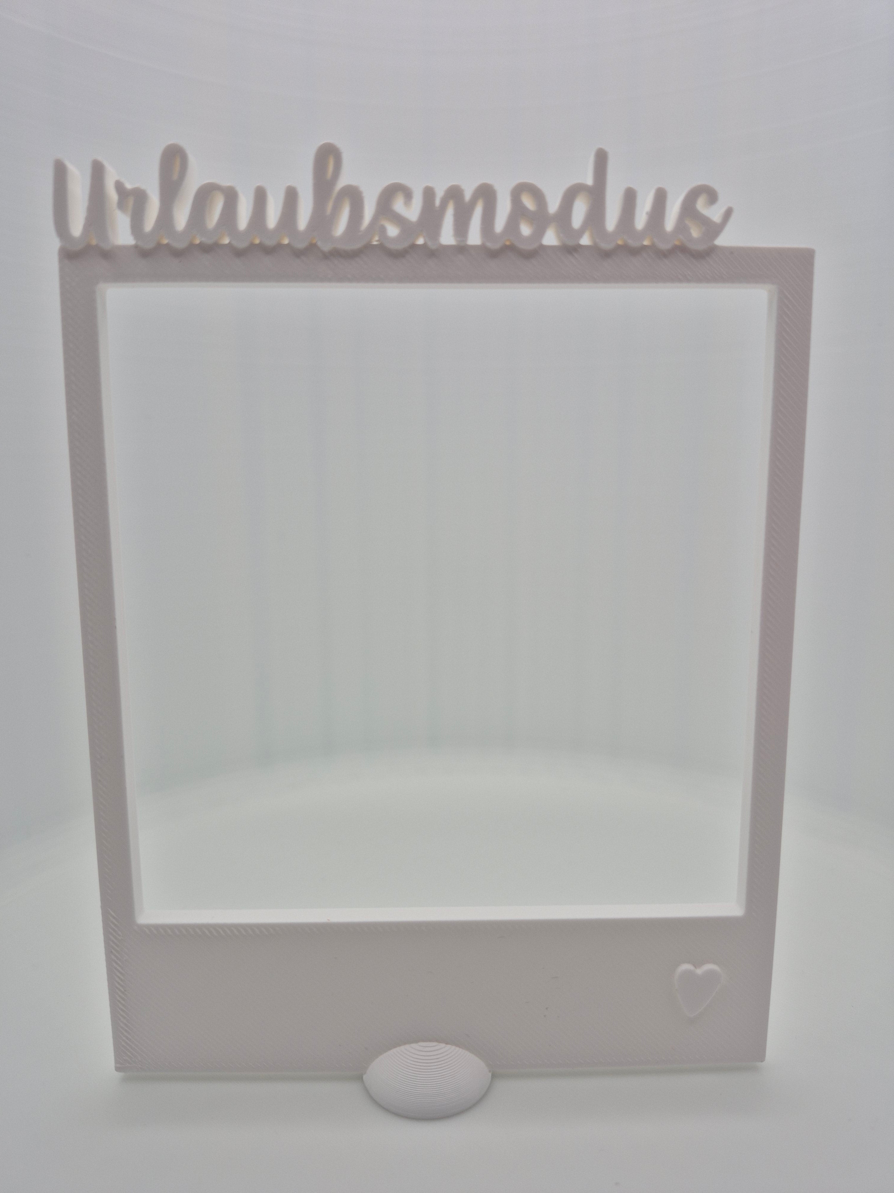 Fotorahmen mit Schriftzug