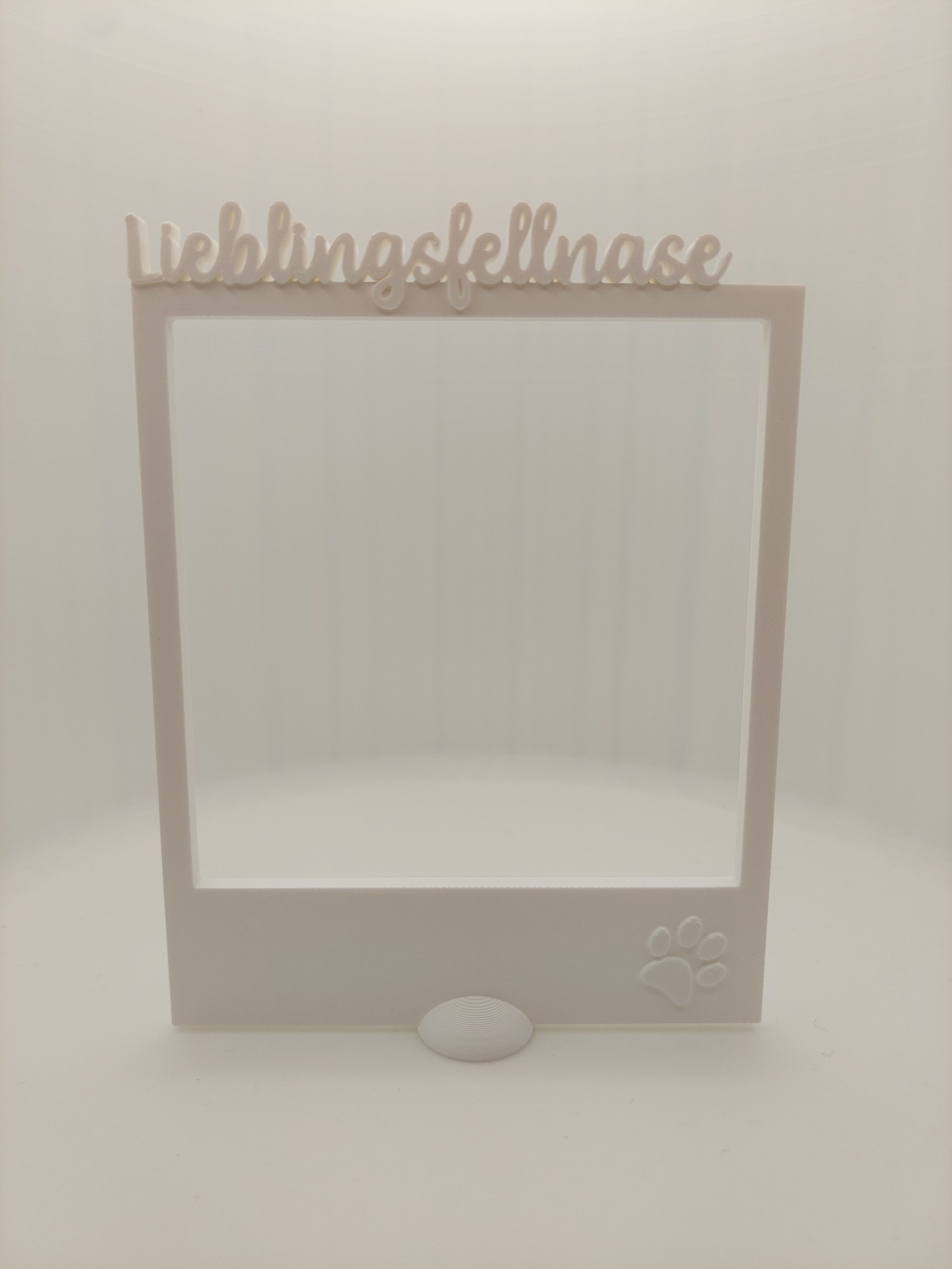 Fotorahmen mit Schriftzug