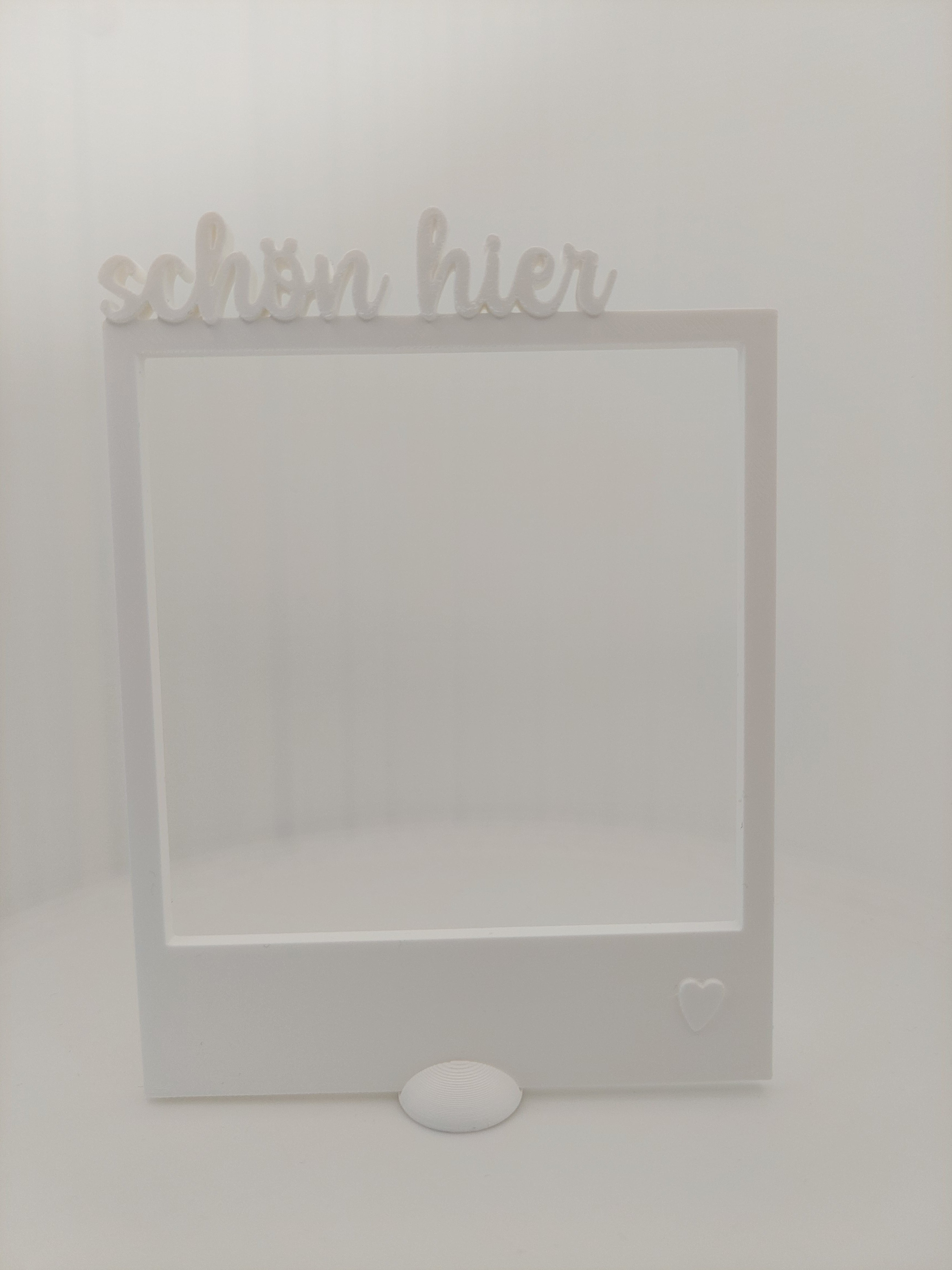 Fotorahmen mit Schriftzug