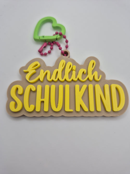 "Endlich Schulkind" Anhänger