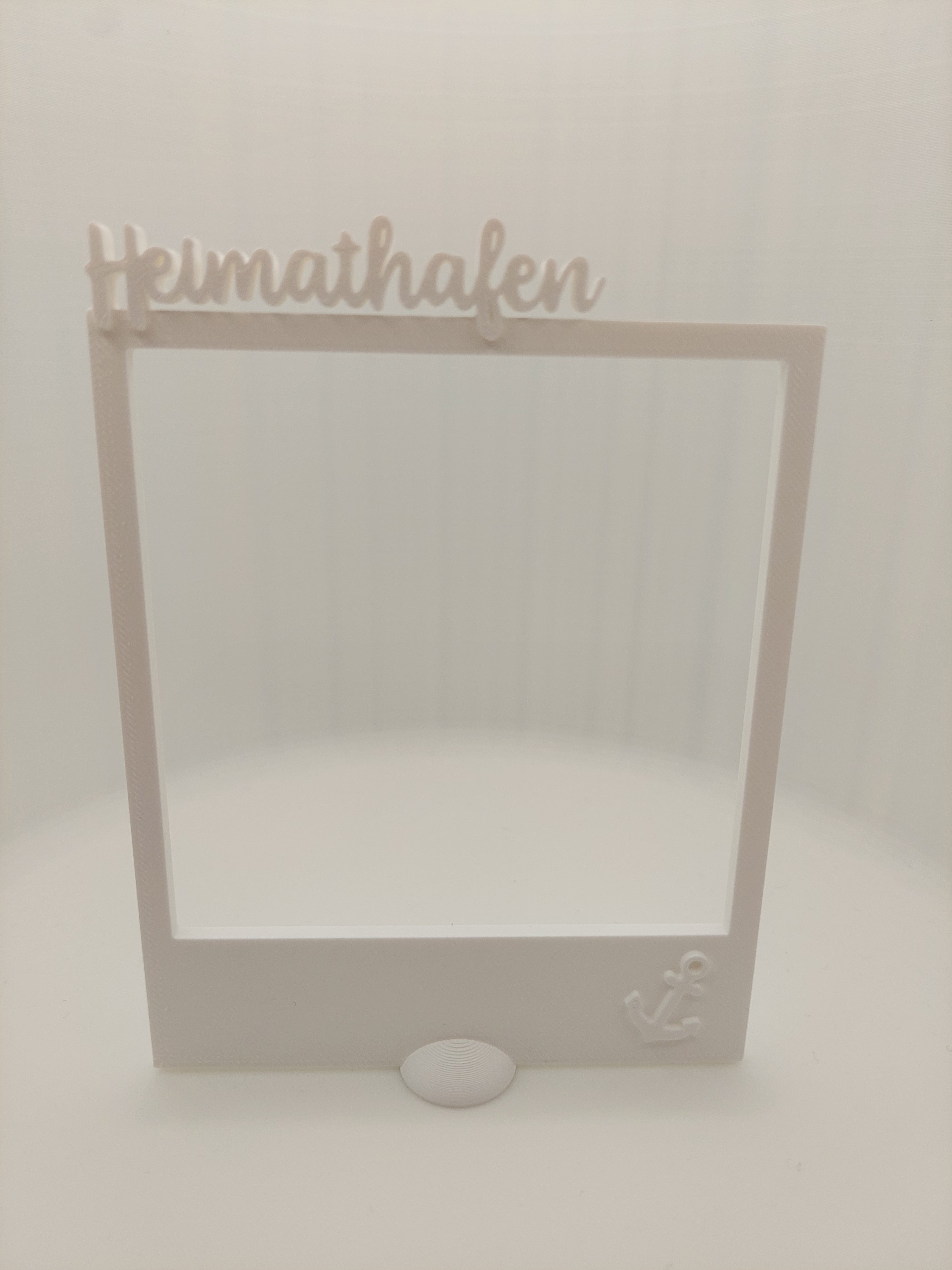 Fotorahmen mit Schriftzug