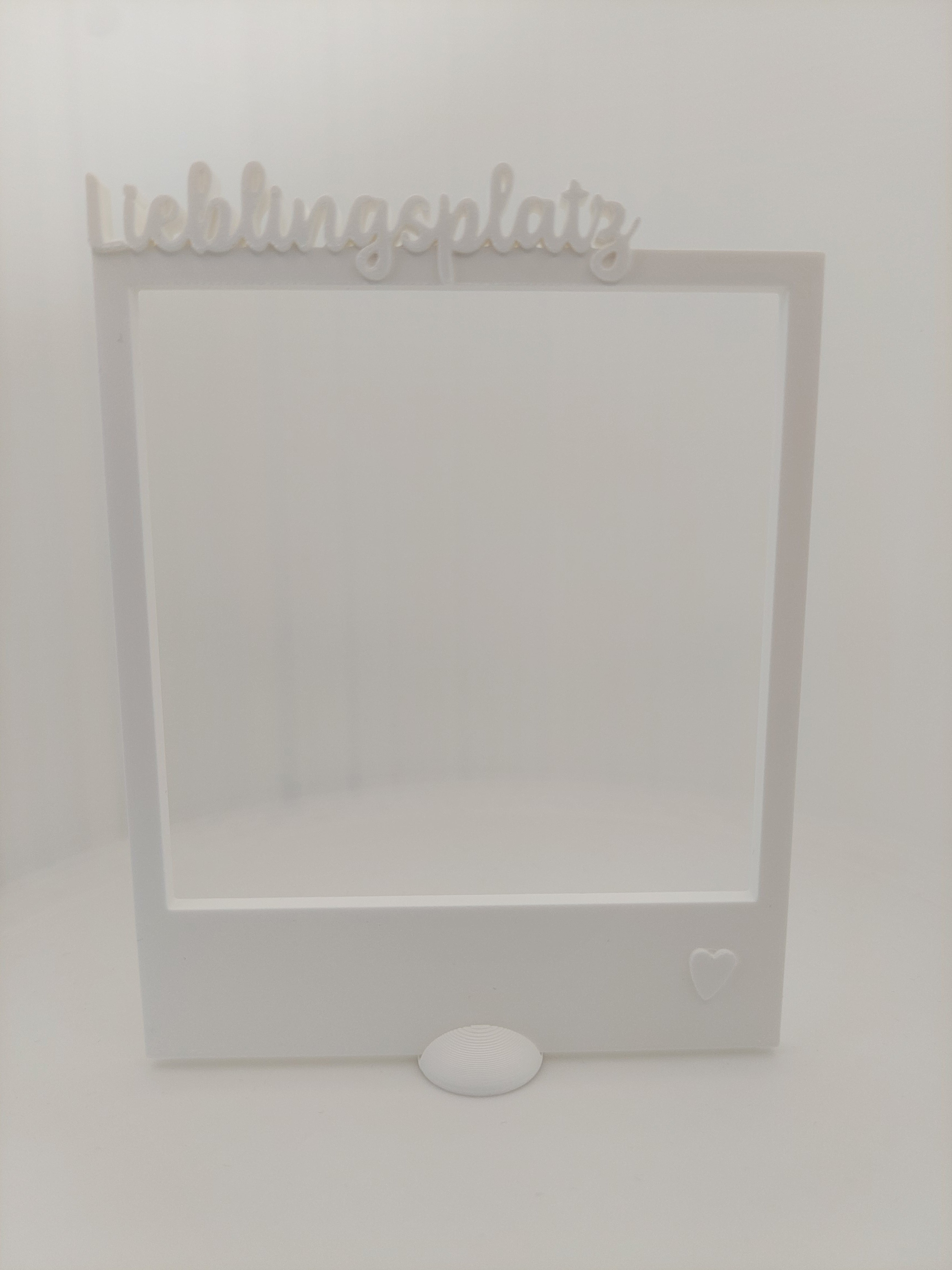 Fotorahmen mit Schriftzug