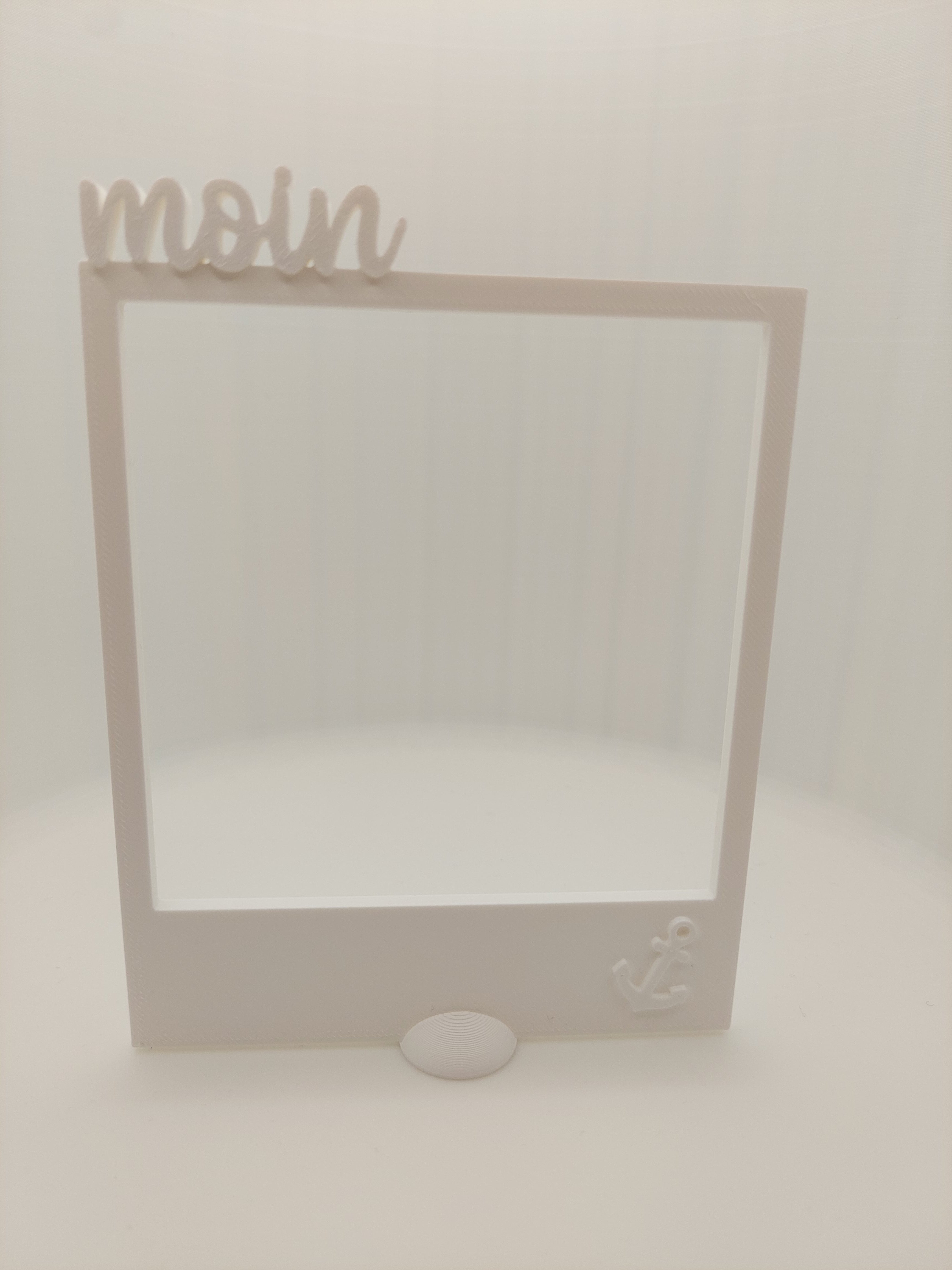 Fotorahmen mit Schriftzug