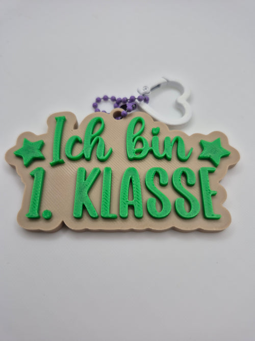 "Ich bin 1. Klasse" Anhänger